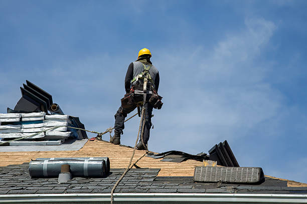 Professional Gutter Installation technician working in Edgar, MT